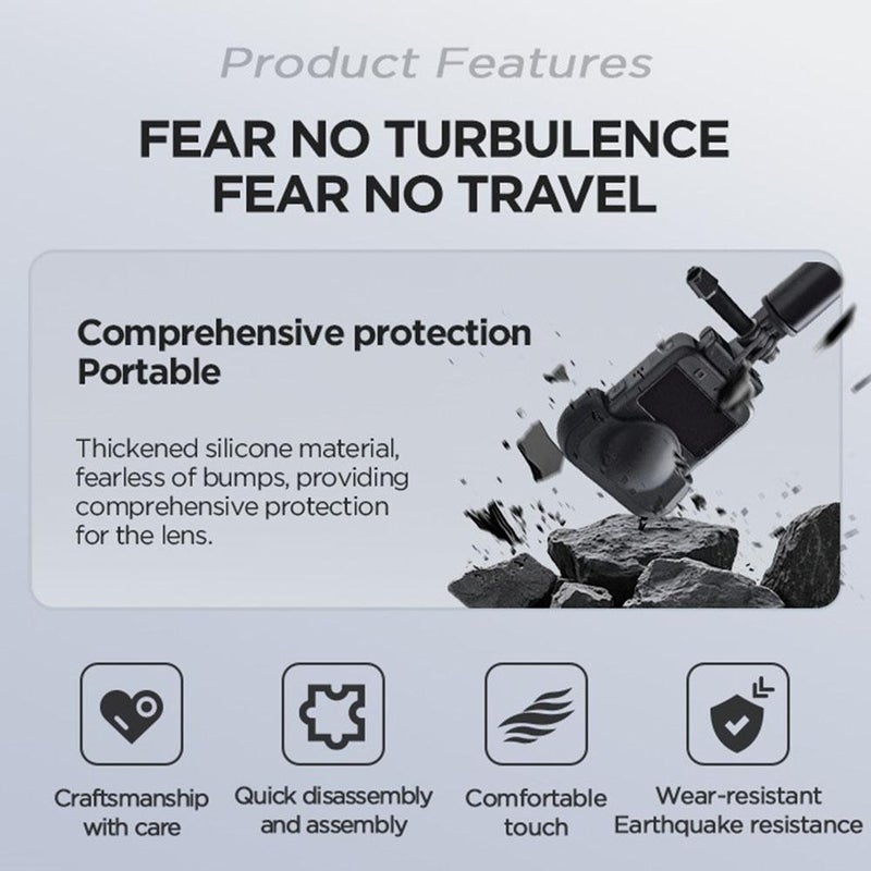 360 Lens Silicone Case, 360 Action Camera Accessories, Scratch-Resistant Anti-Drop 360 Lens Protector - Image 2